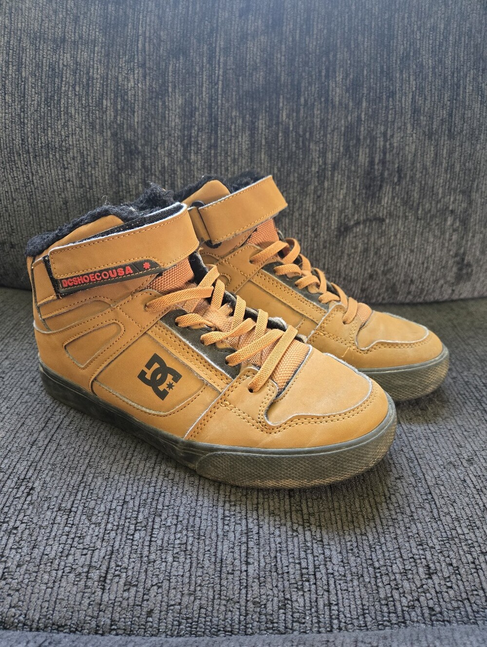 DC Kids Pure High Top Winter EV Skate Shoe